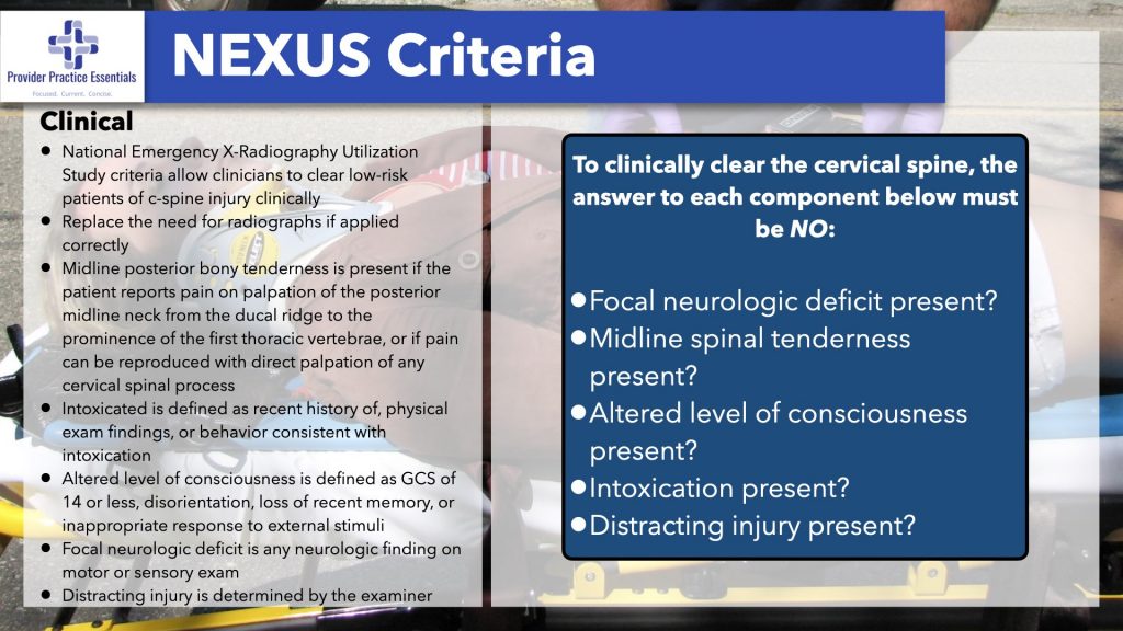 NEXUS Criteria