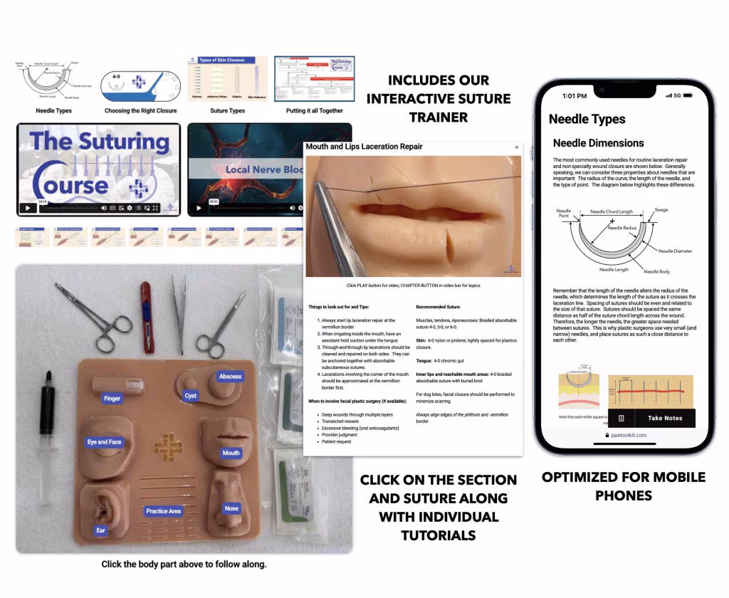 online suturing course CME